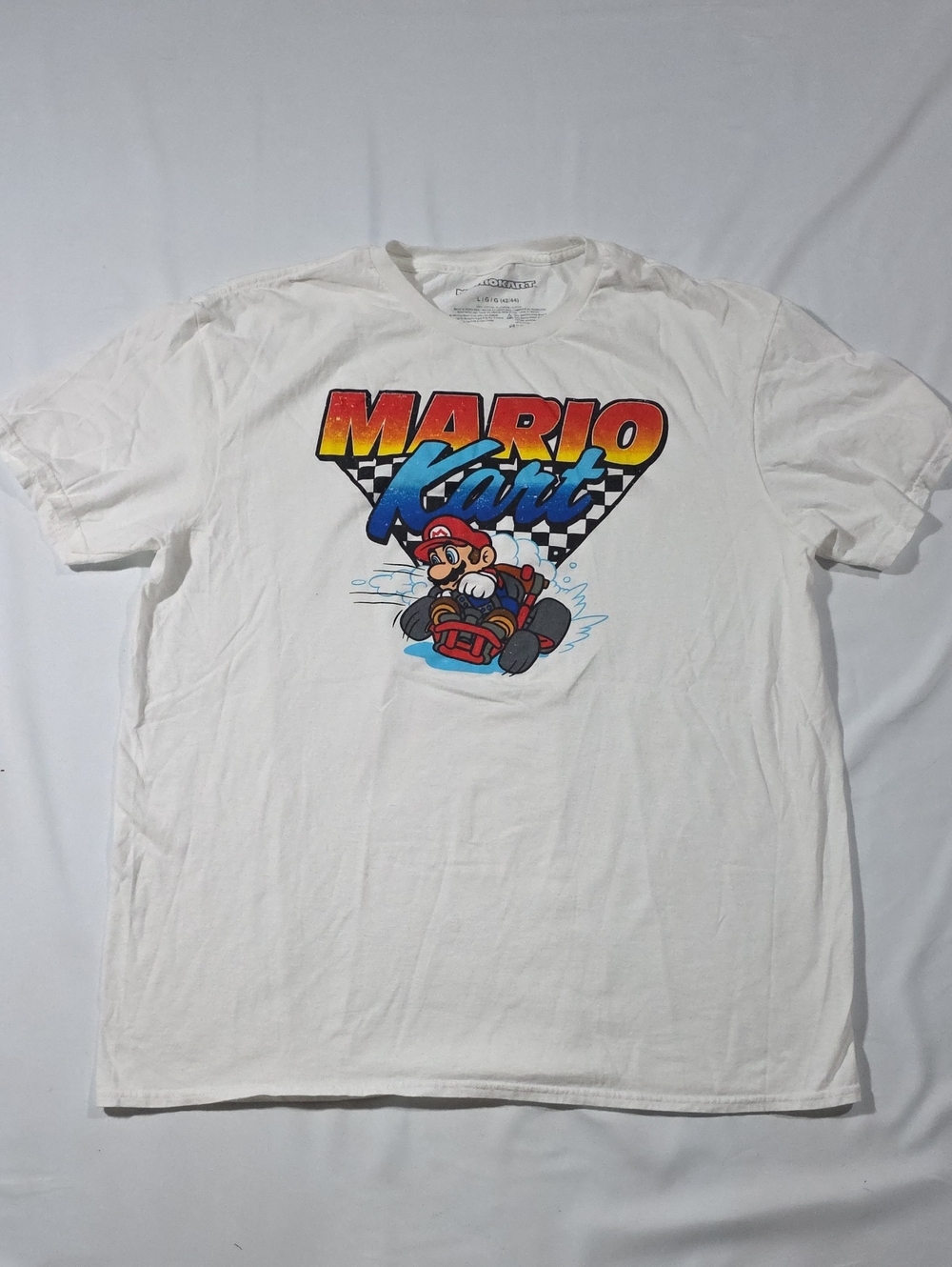 Mario Kart Graphic Short Sleeve T-Shirt - White